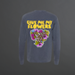 "Give Me My Flowers" Acid Wash Long Sleeve Tee