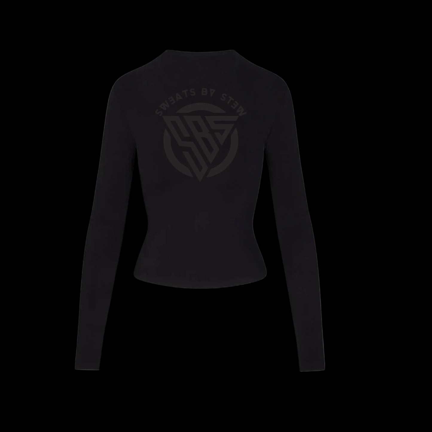 BLACK women’s fitted long sleeve tee