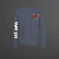 "Give Me My Flowers" Acid Wash Long Sleeve Tee